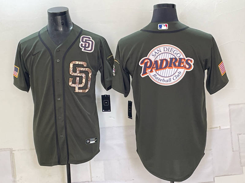 Men San Diego Padres blank green MLB Jersey 09100054